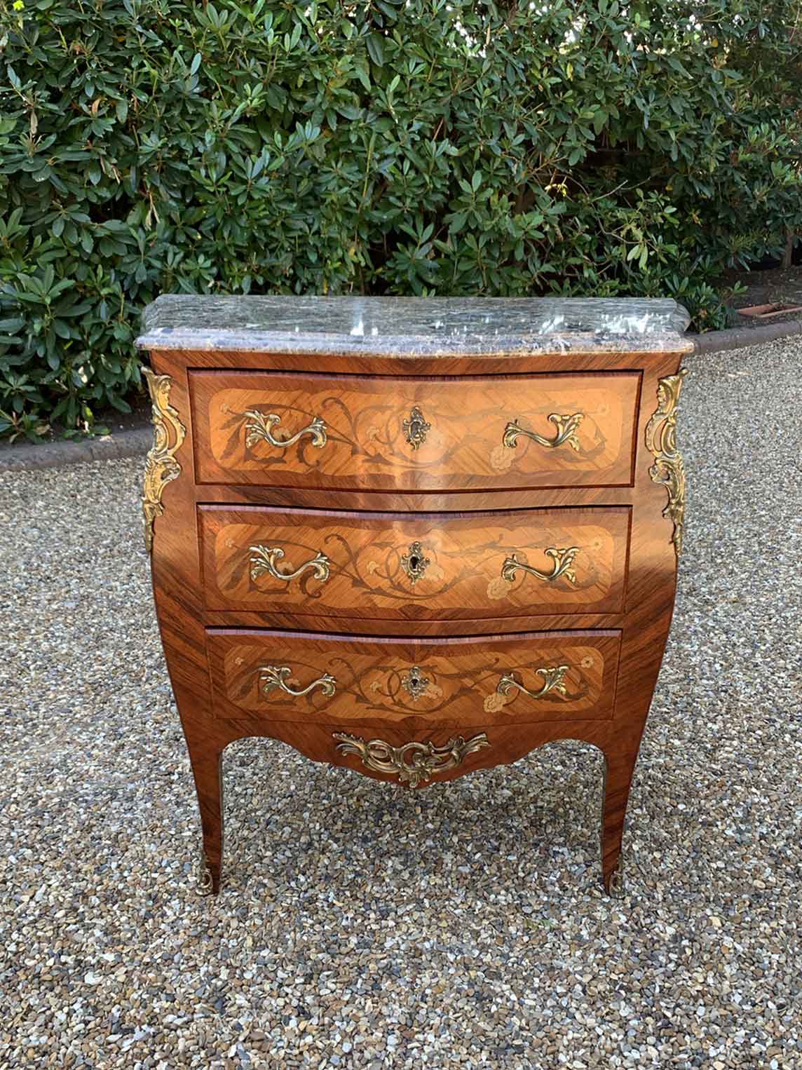 Antique Louis XV French Provincial Walnut Chest, Commode